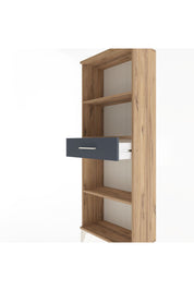 Arges Dolap 3 Raflı Tek Çekmeceli 60x30x163 Çam-Antrasit