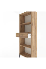 Arges Dolap 3 Raflı Tek Çekmeceli 60x30x163 Çam-Çam