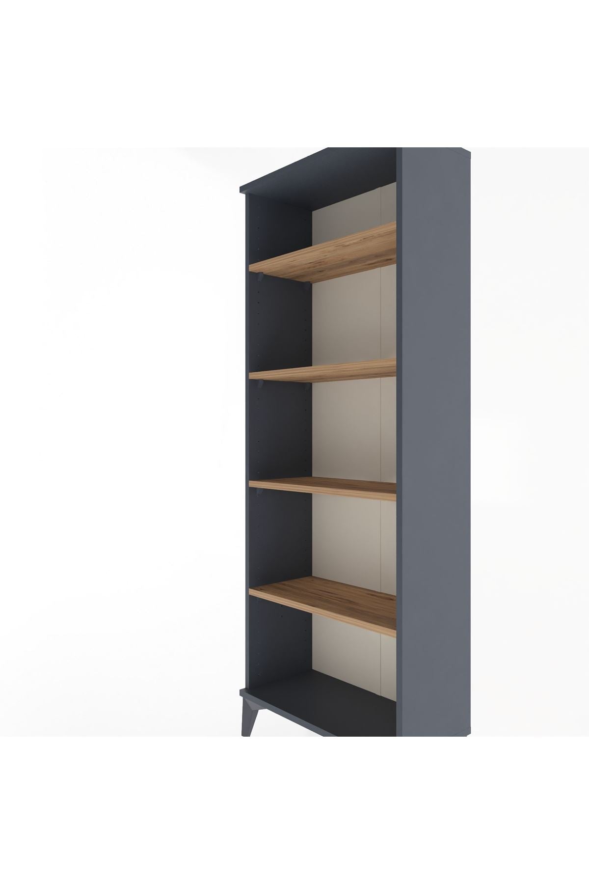 Arges Dolap 4 Raflı 60x30x163 Antrasit-Çam