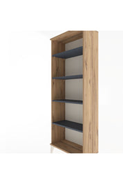 Arges Dolap 4 Raflı 60x30x163 Çam-Antrasit