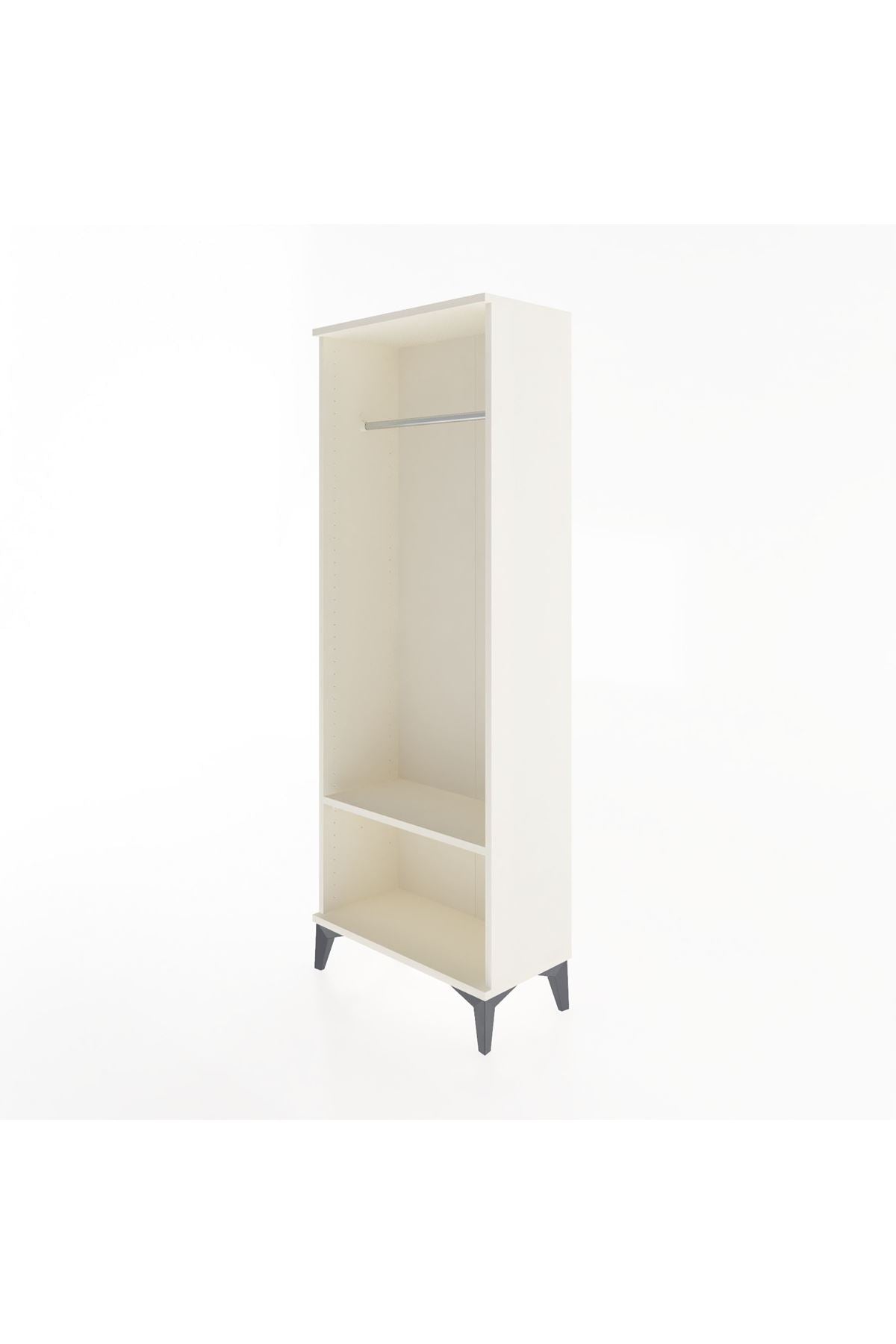 Arges Dolap Tek Raflı Kapaklı Tek Askılı 60x30x163 Aytaşı-Aytaşı