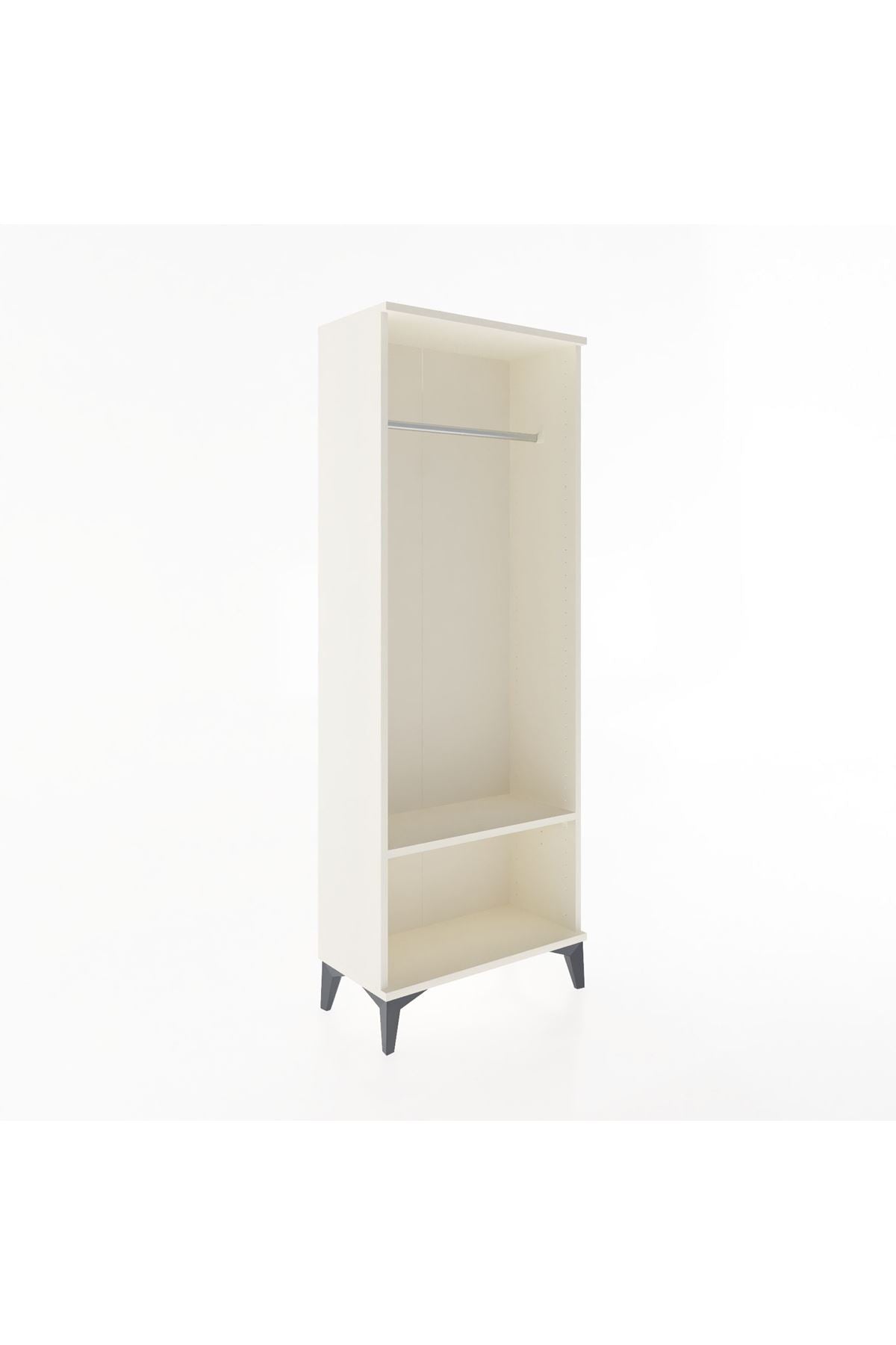 Arges Dolap Tek Raflı Kapaklı Tek Askılı 60x30x163 Aytaşı-Aytaşı