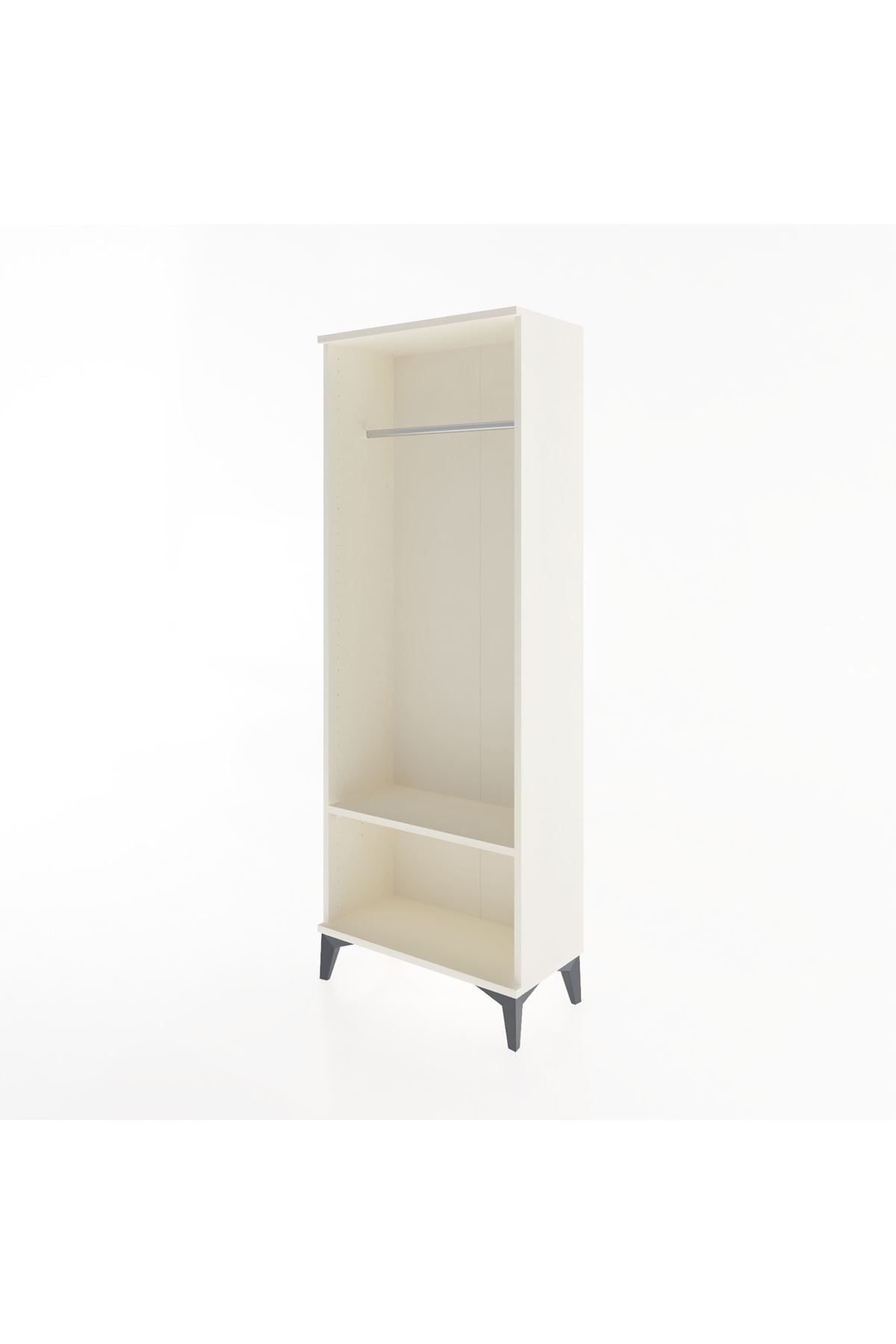 Arges Dolap Tek Raflı Kapaklı Tek Askılı 60x30x163 Aytaşı-Aytaşı