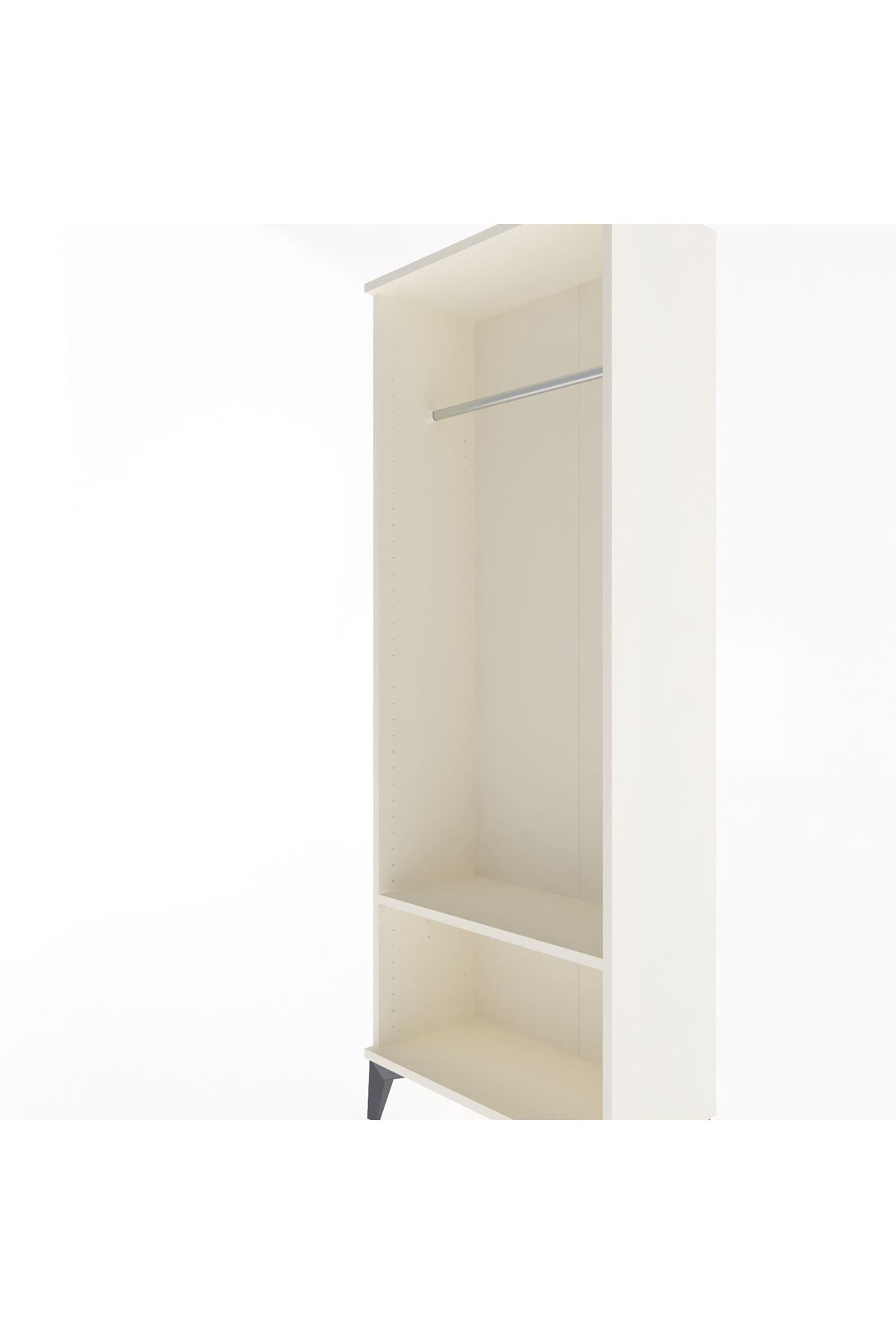 Arges Dolap Tek Raflı Kapaklı Tek Askılı 60x30x163 Aytaşı-Aytaşı