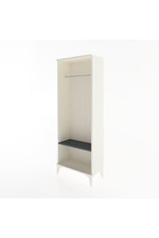 Arges Dolap Tek Raflı Kapaklı Tek Askılı 60x30x163 Aytaşı-Antrasit