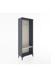 Arges Dolap Tek Raflı Kapaklı Tek Askılı 60x30x163 Antrasit-Aytaşı