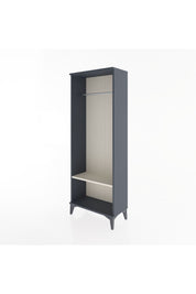 Arges Dolap Tek Raflı Kapaklı Tek Askılı 60x30x163 Antrasit-Aytaşı