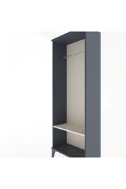 Arges Dolap Tek Raflı Kapaklı Tek Askılı 60x30x163 Antrasit-Aytaşı