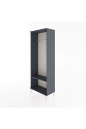 Arges Dolap Tek Raflı Kapaklı Tek Askılı 60x30x163 Antrasit-Antrasit