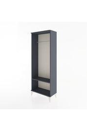 Arges Dolap Tek Raflı Kapaklı Tek Askılı 60x30x163 Antrasit-Antrasit