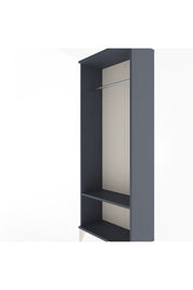 Arges Dolap Tek Raflı Kapaklı Tek Askılı 60x30x163 Antrasit-Antrasit