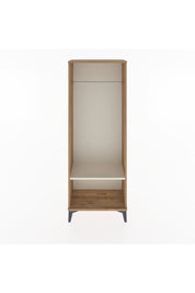 Arges Dolap Tek Raflı Kapaklı Tek Askılı 60x30x163 Çam-Aytaşı