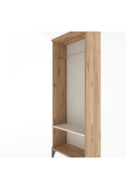 Arges Dolap Tek Raflı Kapaklı Tek Askılı 60x30x163 Çam-Aytaşı