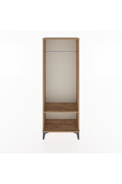 Arges Dolap Tek Raflı Kapaklı Tek Askılı 60x30x163 Çam-Çam