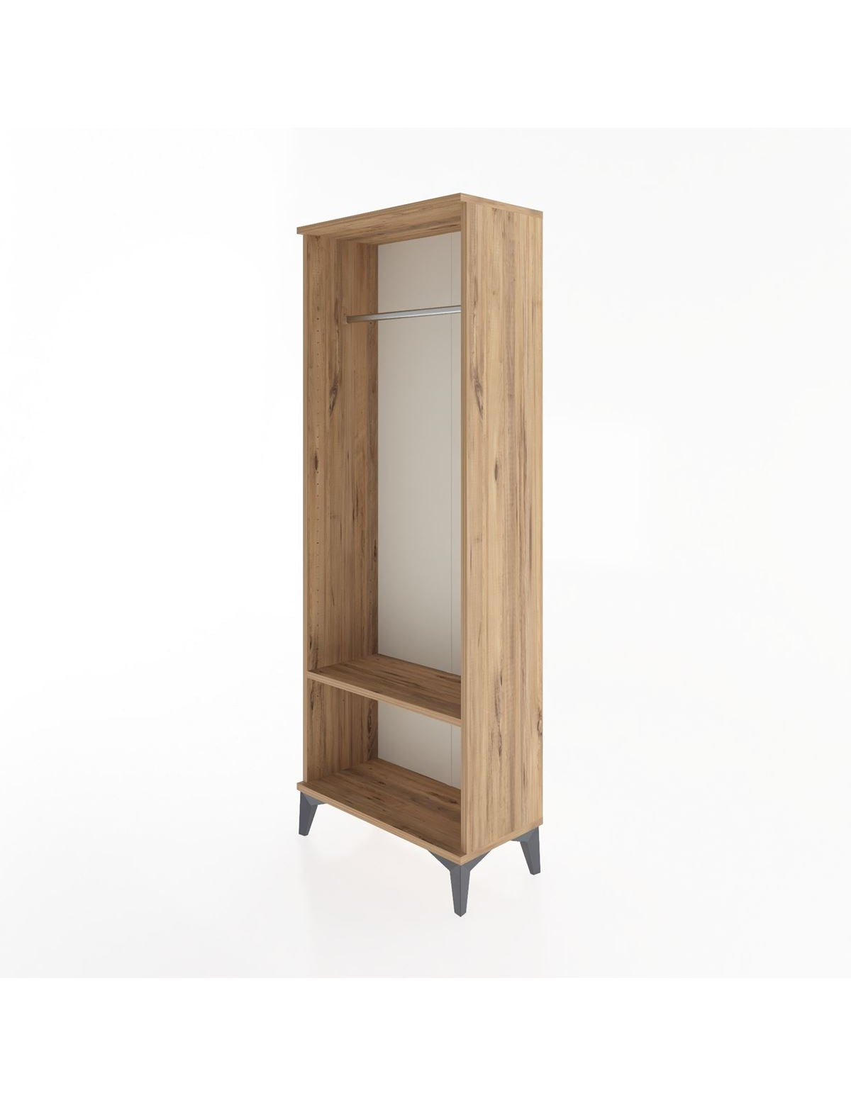 Arges Dolap Tek Raflı Kapaklı Tek Askılı 60x30x163 - S20M128V9A