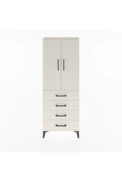 Arges Dolap Tek Raflı 4 Çekmeceli Tek Askılı 60x30x163 Aytaşı-Aytaşı