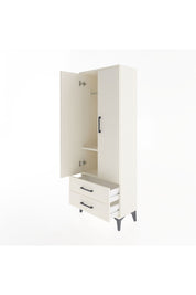 Arges Dolap 2 Raflı 2 Çekmeceli Tek Askılı 60x30x163 Aytaşı-Aytaşı
