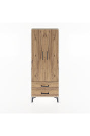 Arges Dolap 2 Raflı 2 Çekmeceli Tek Askılı 60x30x163 Aytaşı-Çam