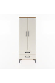 Arges Dolap 2 Raflı 2 Çekmeceli Tek Askılı 60x30x163 Çam-Aytaşı