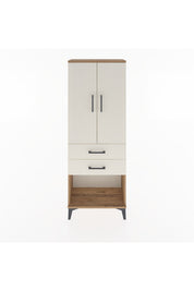 Arges Dolap Tek Raflı 2 Çekmeceli Tek Askılı 60x30x163 Çam-Aytaşı