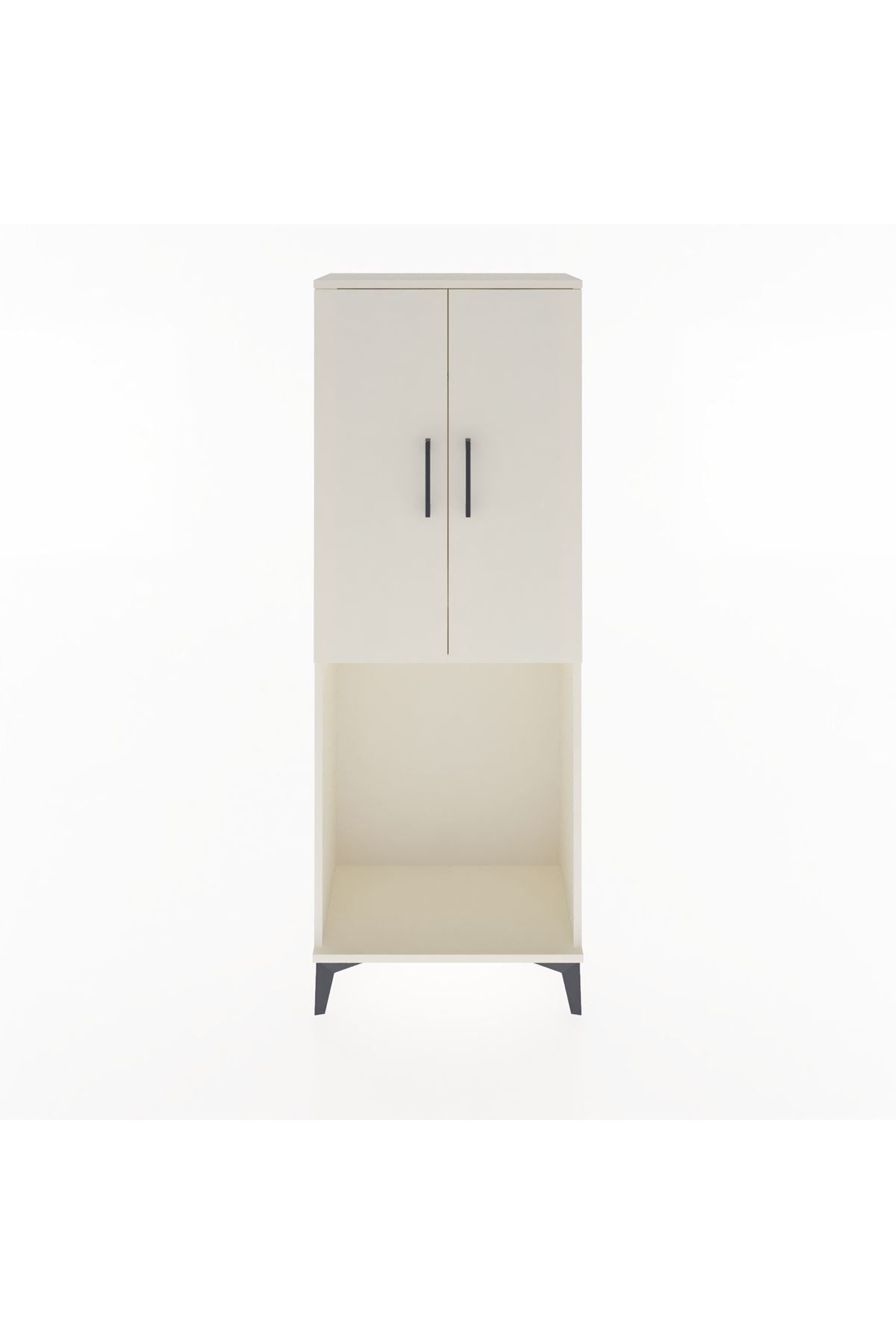 Arges Dolap Tek Raflı 2 Kapaklı Tek Askılı 60x30x163 Aytaşı-Aytaşı