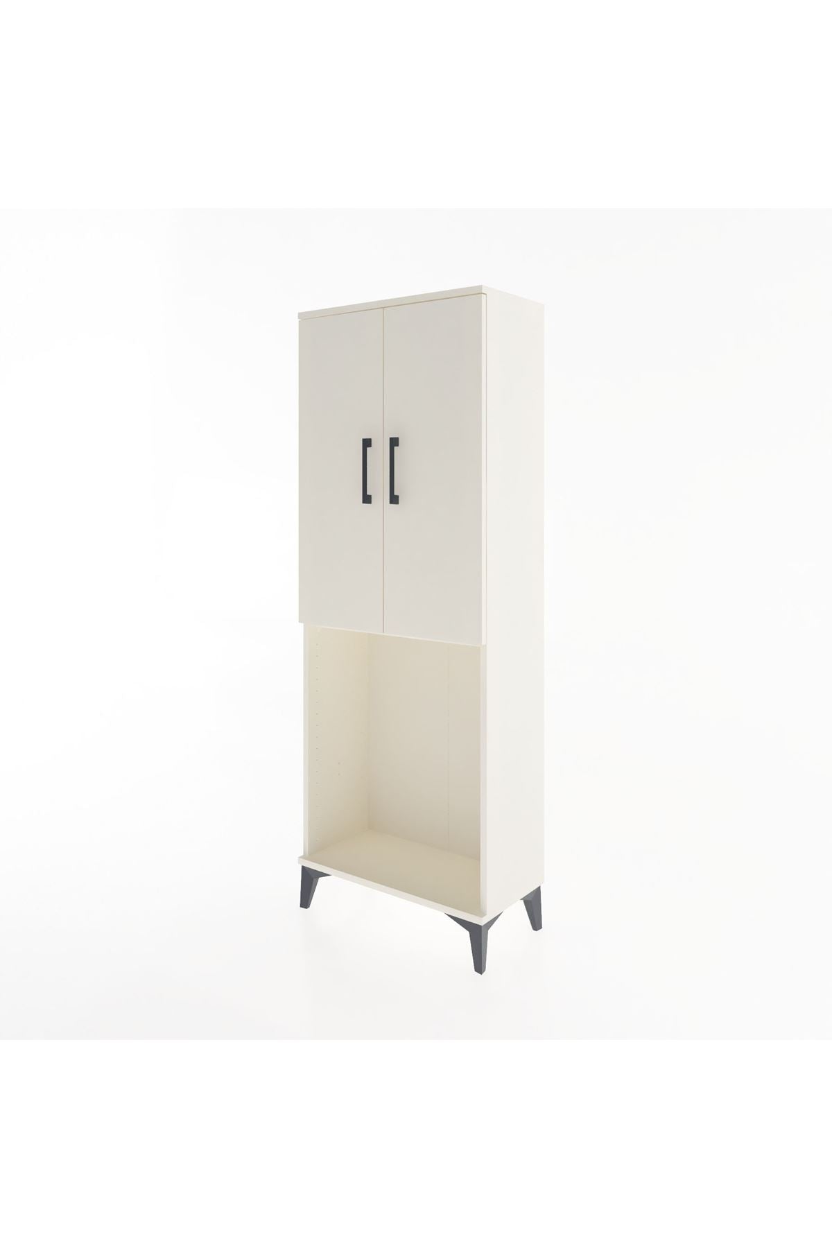 Arges Dolap Tek Raflı 2 Kapaklı Tek Askılı 60x30x163 Aytaşı-Aytaşı