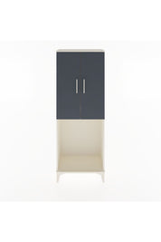 Arges Dolap Tek Raflı 2 Kapaklı Tek Askılı 60x30x163 Aytaşı-Antrasit