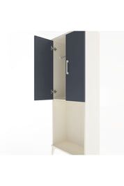 Arges Dolap Tek Raflı 2 Kapaklı Tek Askılı 60x30x163 Aytaşı-Antrasit