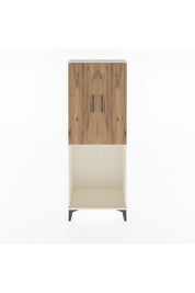 Arges Dolap Tek Raflı 2 Kapaklı Tek Askılı 60x30x163 Aytaşı-Çam