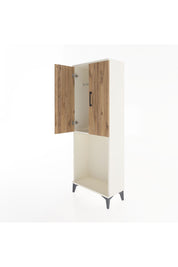 Arges Dolap Tek Raflı 2 Kapaklı Tek Askılı 60x30x163 Aytaşı-Çam