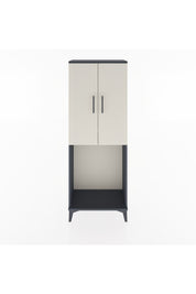 Arges Dolap Tek Raflı 2 Kapaklı Tek Askılı 60x30x163 Antrasit-Aytaşı