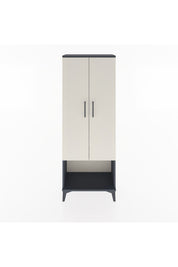 Arges Dolap 2 Raflı 2 Kapaklı Tek Askılı 60x30x163 Antrasit-Aytaşı