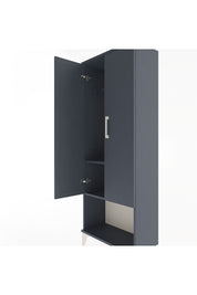 Arges Dolap 2 Raflı 2 Kapaklı Tek Askılı 60x30x163 Antrasit-Antrasit