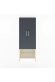 Arges Dolap Tek Raflı 2 Kapaklı Tek Askılı 60x30x163 Aytaşı-Antrasit