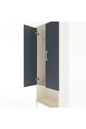 Arges Dolap Tek Raflı 2 Kapaklı Tek Askılı 60x30x163 Aytaşı-Antrasit