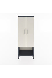 Arges Dolap Tek Raflı 2 Kapaklı Tek Askılı 60x30x163 Antrasit-Aytaşı