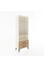 Arges Dolap 2 Raflı 2 Çekmeceli Tek Askılı 60x30x163 Aytaşı-Çam