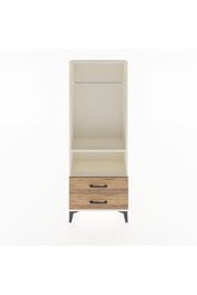 Arges Dolap 2 Raflı 2 Çekmeceli Tek Askılı 60x30x163 Aytaşı-Çam