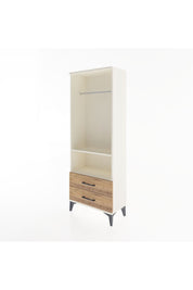 Arges Dolap 2 Raflı 2 Çekmeceli Tek Askılı 60x30x163 Aytaşı-Çam