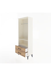 Arges Dolap 2 Raflı 2 Çekmeceli Tek Askılı 60x30x163 Aytaşı-Çam