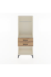 Arges Dolap Tek Raflı 2 Çekmeceli Tek Askılı 60x30x163 Aytaşı-Çam