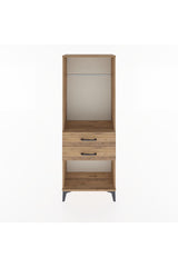 Arges Dolap Tek Raflı 2 Çekmeceli Tek Askılı 60x30x163