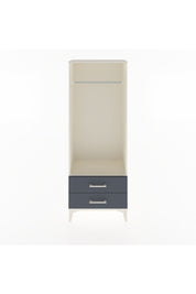 Arges Dolap Tek Raflı 2 Çekmeceli Tek Askılı 60x30x163 Aytaşı-Antrasit