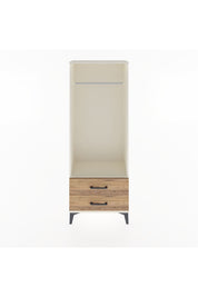 Arges Dolap Tek Raflı 2 Çekmeceli Tek Askılı 60x30x163 Aytaşı-Çam