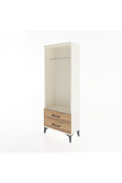 Arges Dolap Tek Raflı 2 Çekmeceli Tek Askılı 60x30x163 Aytaşı-Çam