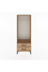 Arges Dolap Tek Raflı 2 Çekmeceli Tek Askılı 60x30x163