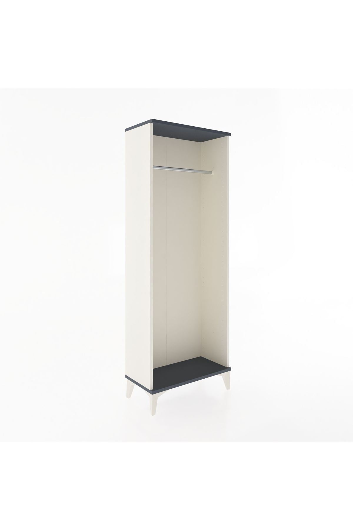 Arges Dolap Kapaklı Tek Askılı 60x30x163 Aytaşı-Antrasit