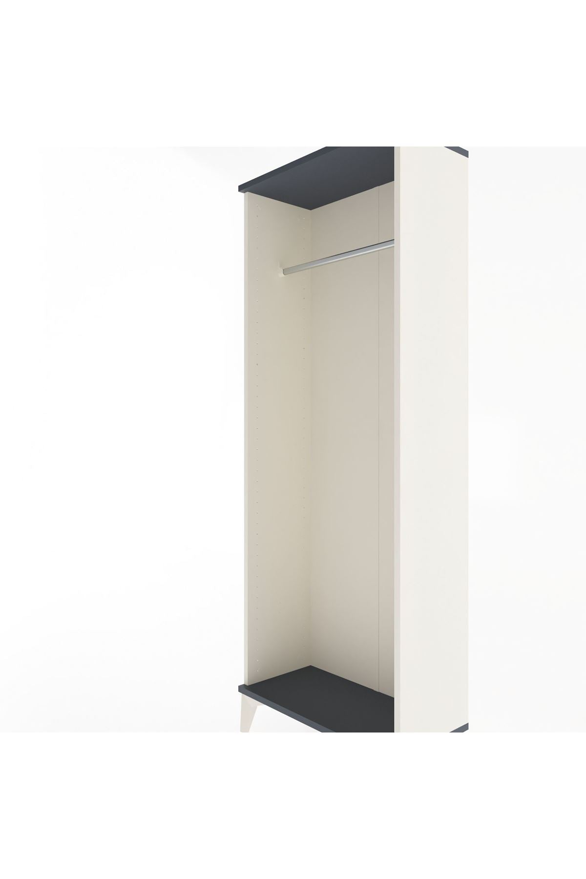 Arges Dolap Kapaklı Tek Askılı 60x30x163 Aytaşı-Antrasit