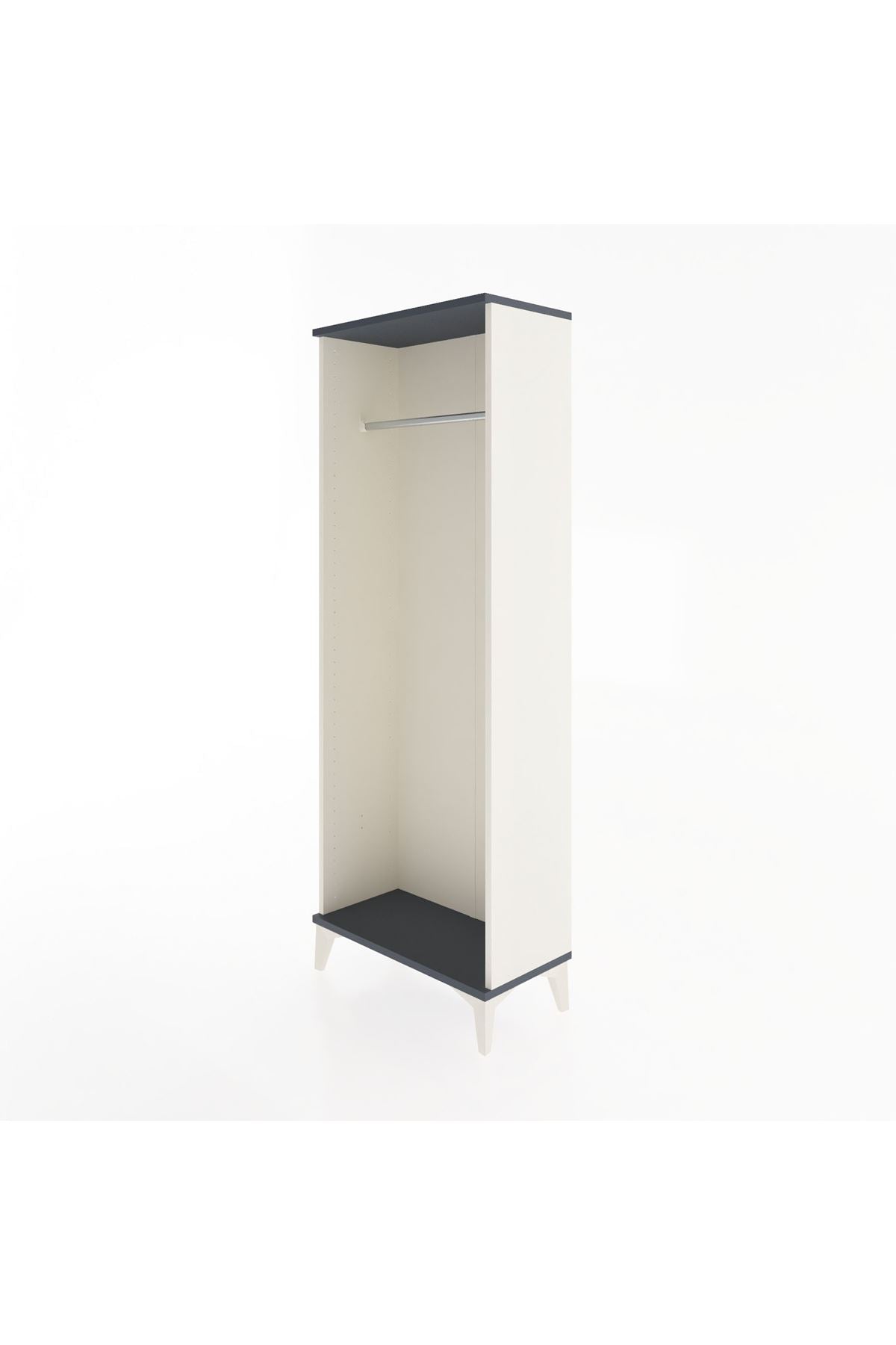 Arges Dolap Kapaklı Tek Askılı 60x30x163 Aytaşı-Antrasit