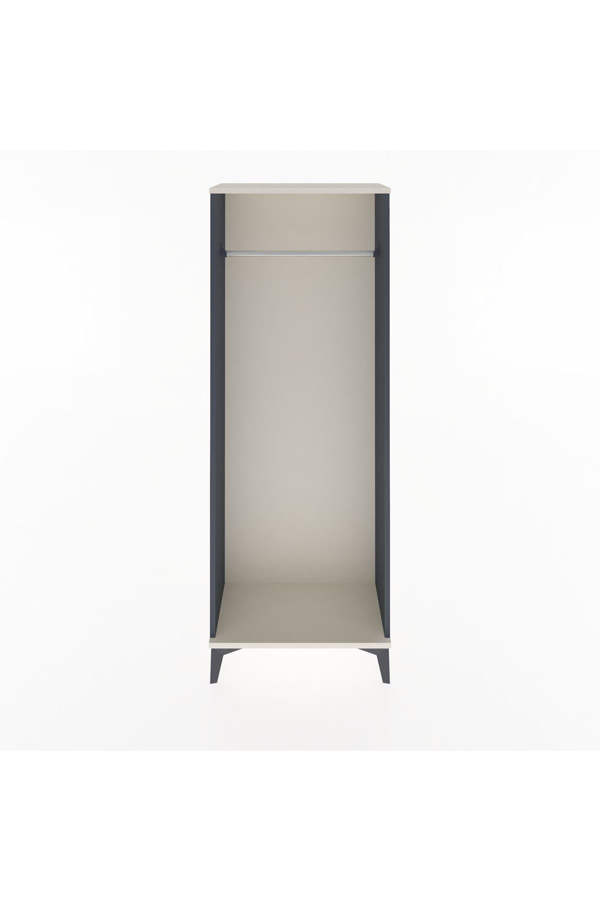 Arges Dolap Kapaklı Tek Askılı 60x30x163 Antrasit-Aytaşı
